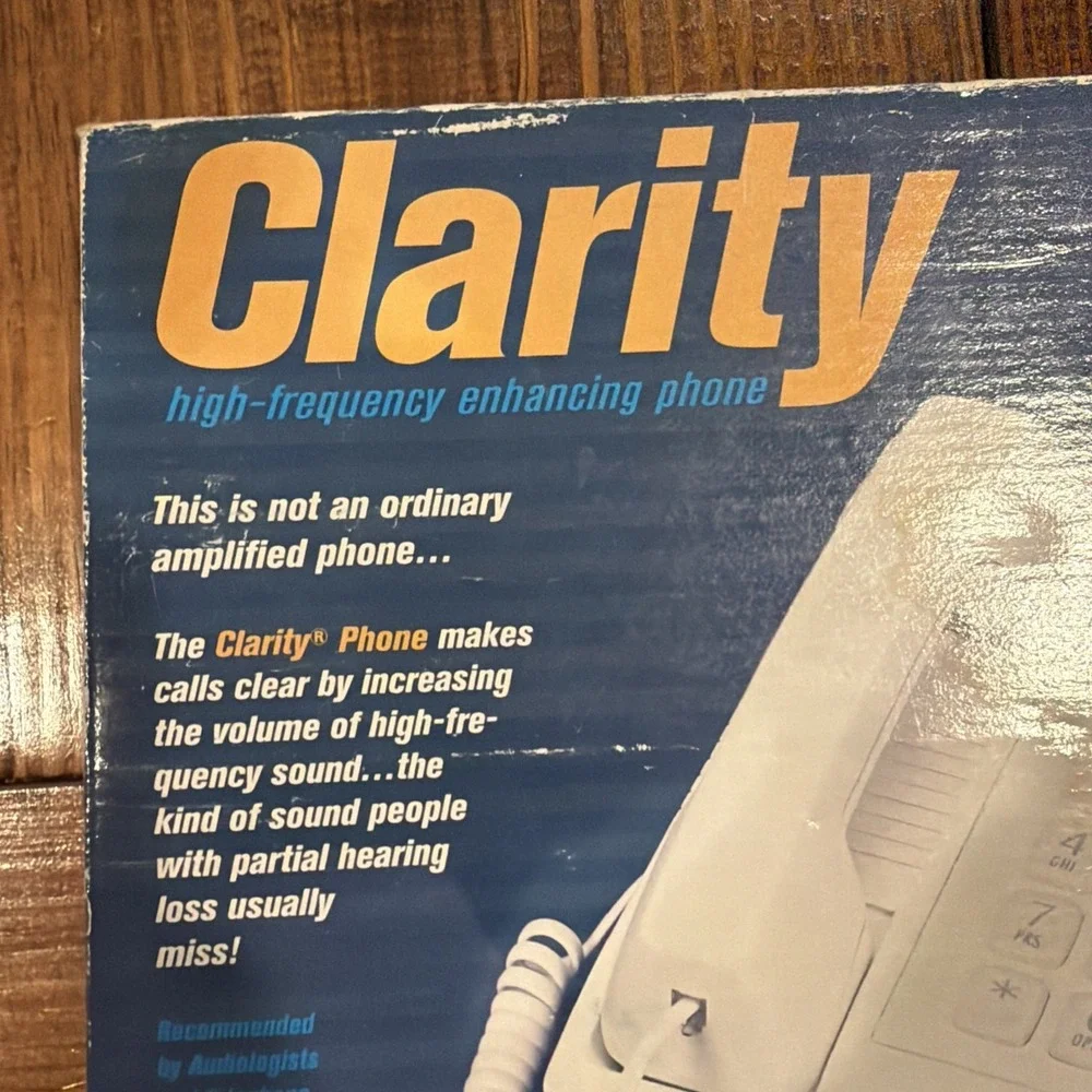 Clarity High Frequency Enhancing Phone W-1000 By Walker Plantronics NEW In Box